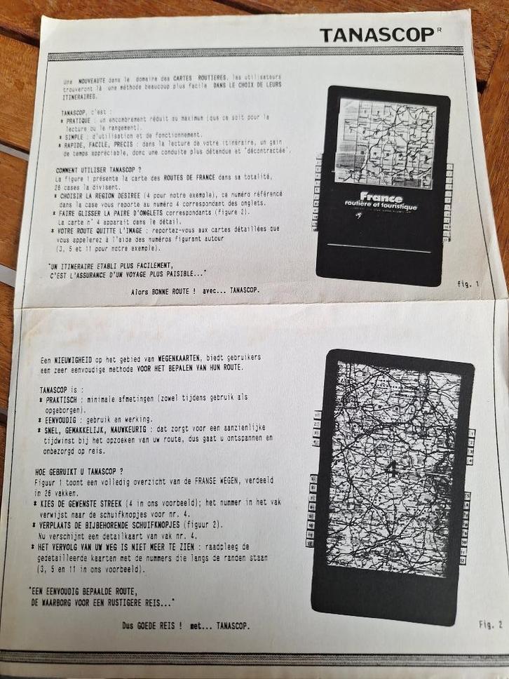 Antieke publiciteitsfolder Tanascop., Antiek en Kunst, Antiek | Boeken en Manuscripten, Ophalen of Verzenden