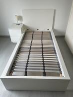 Wit Malm bed 90 x 200, Huis en Inrichting, Slaapkamer | Bedden, Ophalen, Zo goed als nieuw, Wit