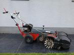 TE HUUR Limpar borstelmachine benzine met opvangbak, Ophalen of Verzenden, Gebruikt