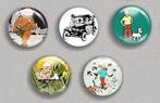 Kuifje en Snowy - Hergé (5 Badges - Nieuw), Verzamelen, Verzenden, Kuifje, Nieuw, Overige typen