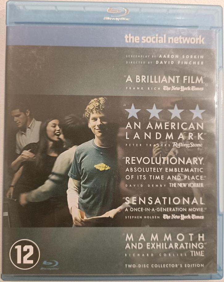 The Social Network blu-ray (met NL ondertitels), Cd's en Dvd's, Blu-ray, Zo goed als nieuw, Drama, Ophalen of Verzenden