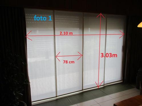 witte gordijnen met schuifsysteem , verschillende stuks, Maison & Meubles, Ameublement | Rideaux & Stores à lamelles, Comme neuf