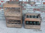 Vintage houten bierkratten, Ophalen