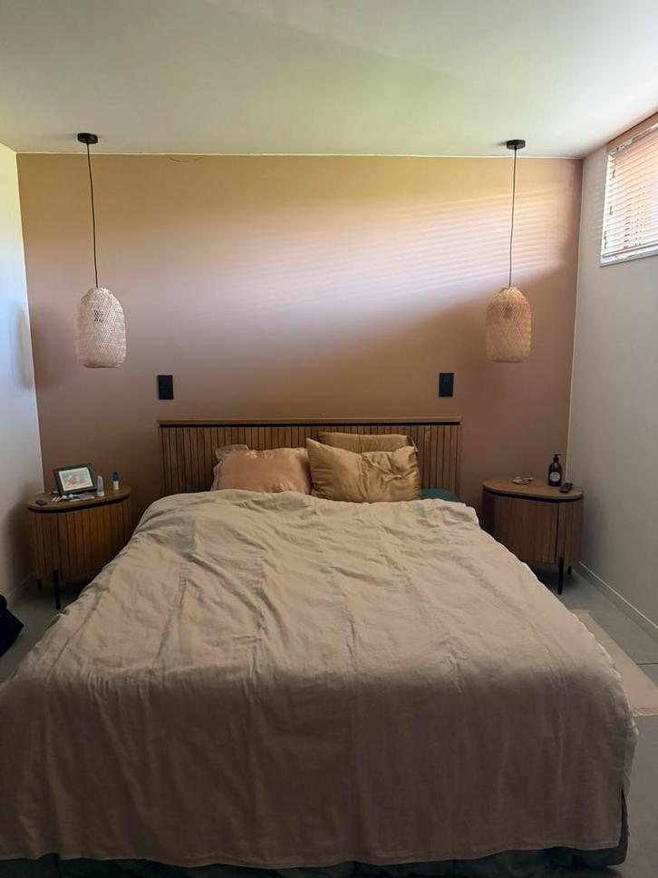 Lit - La Redoute - 160x200 - Bon état, Maison & Meubles, Chambre à coucher | Lits, Utilisé, Deux personnes, 160 cm, 200 cm, Bois