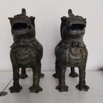 Prachtige foo dog  beelden 2 stuks, Antiek en Kunst, Ophalen