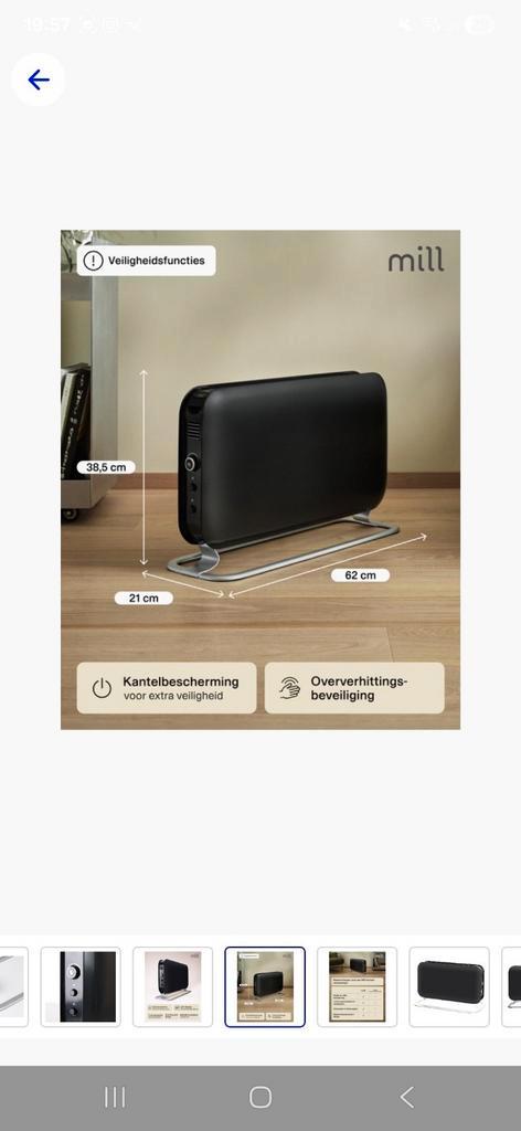 CONVECTIE KACHEL / Elektische verwarming, Audio, Tv en Foto, Luidsprekerboxen, Nieuw, Ophalen