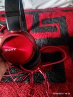 rode sony koptelefoon, Audio, Tv en Foto, Hoofdtelefoons, Ophalen, Zo goed als nieuw, Sony