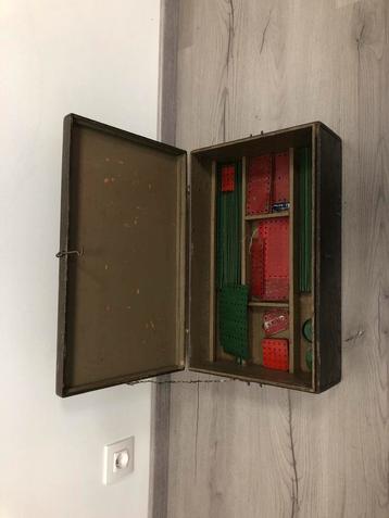 Meccano kist 1940 vintage +1000 onderdelen beschikbaar voor biedingen
