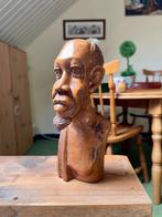 Congolese buste in hout, Antiek en Kunst, Kunst | Beelden en Houtsnijwerken, Ophalen of Verzenden