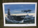 Poster "USS Hornet, the Doolittle raid"., Verzamelen, Militaria | Tweede Wereldoorlog, Ophalen of Verzenden, Luchtmacht, Foto of Poster