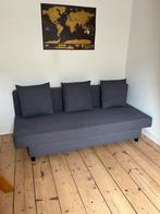 Grijs sofa bed / slaapbank ASARUM (+ topdekmatras), Grijs, Zo goed als nieuw, Ophalen