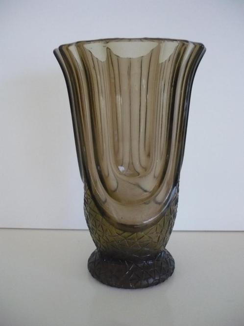 Prachtige art Deco vaas Val Saint Lambert Luxor, Antiek en Kunst, Antiek | Glaswerk en Kristal, Ophalen of Verzenden