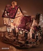 Keramiek Verlichte Kersthuisjes, Ophalen of Verzenden, Zo goed als nieuw