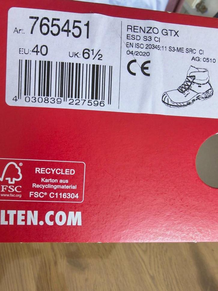 Chaussures de sécurité, Bricolage & Construction, Vêtements de sécurité, Neuf, Enlèvement