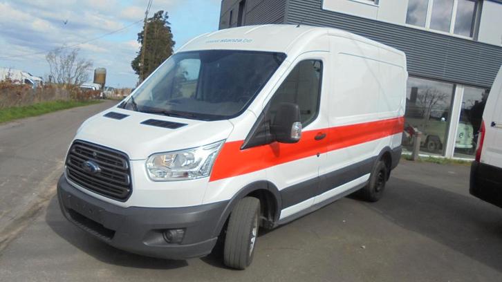 FORD TRANSIT L2H2 - 2.0TDCI _ 130 PK - AIRCO - CRUISE, Auto's, Ford, Bedrijf, Te koop, Transit, ABS, Airbags, Airconditioning