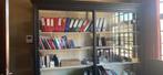 zwarte boekenkast vitrinekast, Ophalen, Glas, 200 cm of meer, 25 tot 50 cm
