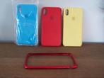 Silicone Case & Screen protector Xs Max, Telecommunicatie, Ophalen of Verzenden, Nieuw, IPhone XS Max, Hoesje of Tasje