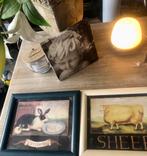 Mooi kadertje met landelijk schaap/ konijnmotief, Huis en Inrichting, Woonaccessoires | Wanddecoraties, Gebruikt, Ophalen of Verzenden