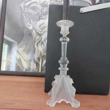 Chandelier Vintage Val Saint Lambert Luxval Griffon 1935, Enlèvement ou Envoi, Verre