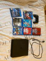 PS4 slim + games, Games en Spelcomputers, Ophalen, Met 1 controller, Slim, 500 GB