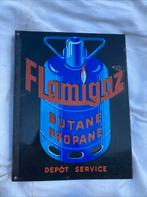 emaille reclamebord mancave retro vintage dubbelzijdig !, Ophalen of Verzenden, Reclamebord