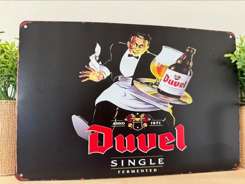 Metalen reclamebord Duvel, Verzamelen, Biermerken, Nieuw, Reclamebord, Plaat of Schild, Duvel, Ophalen of Verzenden