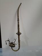 Ancienne pipe, en métal argenté, décor paon et filigrane, Ophalen of Verzenden, Zo goed als nieuw