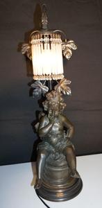 lamp cupido 62,5 cm hoog, Antiek en Kunst, Curiosa en Brocante, Ophalen of Verzenden