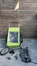 Croozer fietskar voor 2 kindjes, Ophalen, Gebruikt, Opvouwbaar, 80 kg of meer
