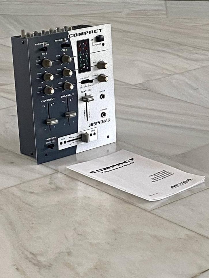DJ MIXER COMPACT 3 CHANNEL JBSYSTEMS (power source for dj's), Muziek en Instrumenten, Dj-sets en Draaitafels, Zo goed als nieuw