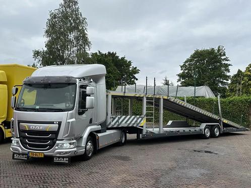DAF LF 230 Autotransporter Showtruck 4/5 Loader 3 Seats Came, Auto's, Vrachtwagens, Te koop, ABS, Achteruitrijcamera, Airconditioning