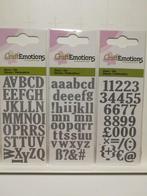 Nieuw ! Alfabet framelits Craft Emotions, Ophalen of Verzenden, Nieuw, Frame of Mal, Overige merken