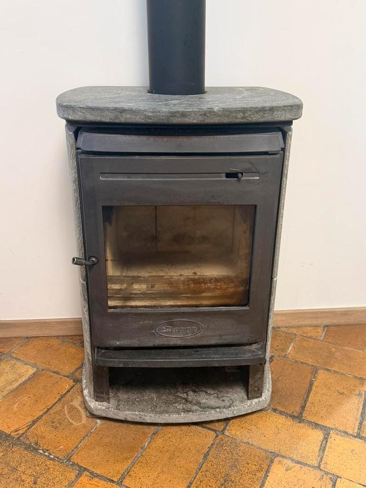 Poele a bois Dovre en pierres naturelles, Maison & Meubles, Poêles, Comme neuf, Poêle à bois, Bois, Enlèvement