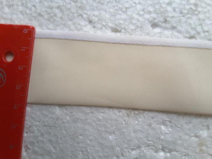 biaisband 40 mm mat synthetisch crème GB4093, Hobby en Vrije tijd, Naaien en Fournituren, Nieuw, Ophalen of Verzenden