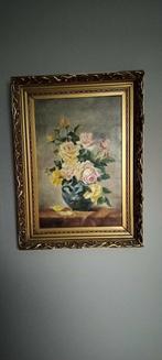 Olieverf schilderij Rozen, Antiek en Kunst, Ophalen