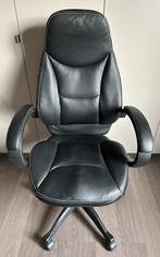 Verstelbare lederen bureaustoel, Enlèvement, Comme neuf, Chaise de bureau