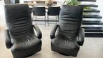 Jori relax, zwart leder, Huis en Inrichting, Fauteuils, Ophalen, Gebruikt, Leer, Modern
