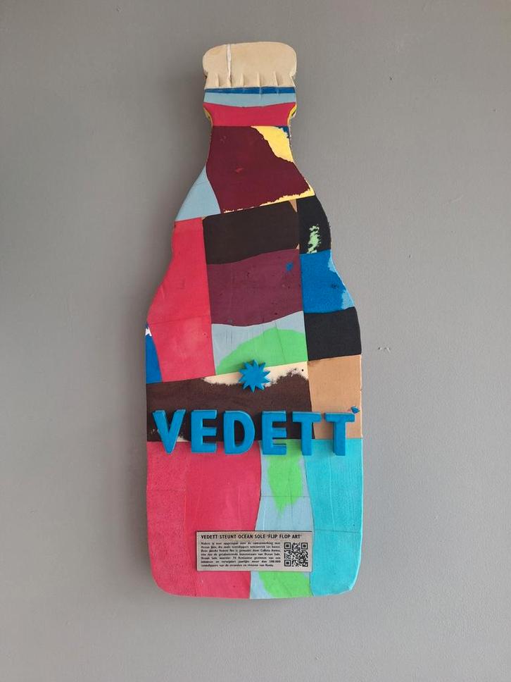 Vedett Ocean Sole - Flip Flop Art, Verzamelen, Biermerken, Ophalen