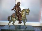 Grande statue équestre d'après Emile Guillemin &Alfred Barye, Antiquités & Art, Enlèvement