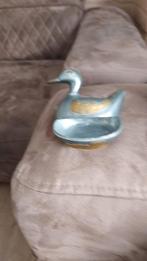 Set van 5 eendjes in tin,hout, porselein., Antiek en Kunst, Ophalen