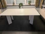 Witte eettafel, Ophalen, Gebruikt, 50 tot 100 cm, Vijf personen of meer