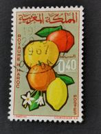 Marokko 1966 - landbouwproducten - citrusvruchten, bloemen, Ophalen of Verzenden, Marokko, Gestempeld