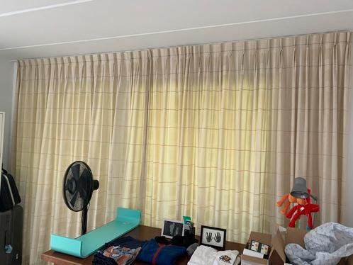 Gordijnen voor groot raam + voor smal raam, Huis en Inrichting, Stoffering | Gordijnen en Lamellen, Zo goed als nieuw, Ophalen