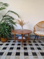Vintage midcentury Deense salontafel | coffee table, Ophalen, 50 tot 100 cm, Rond, Zo goed als nieuw
