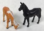 2 figurines plastique chevaux vintage TM 1994, Utilisé, Enlèvement ou Envoi