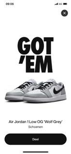Nike air jordan one ‘wolf grey’ special edition maat 42,5, Kleding | Heren, Ophalen, Wit, Nike, Zo goed als nieuw