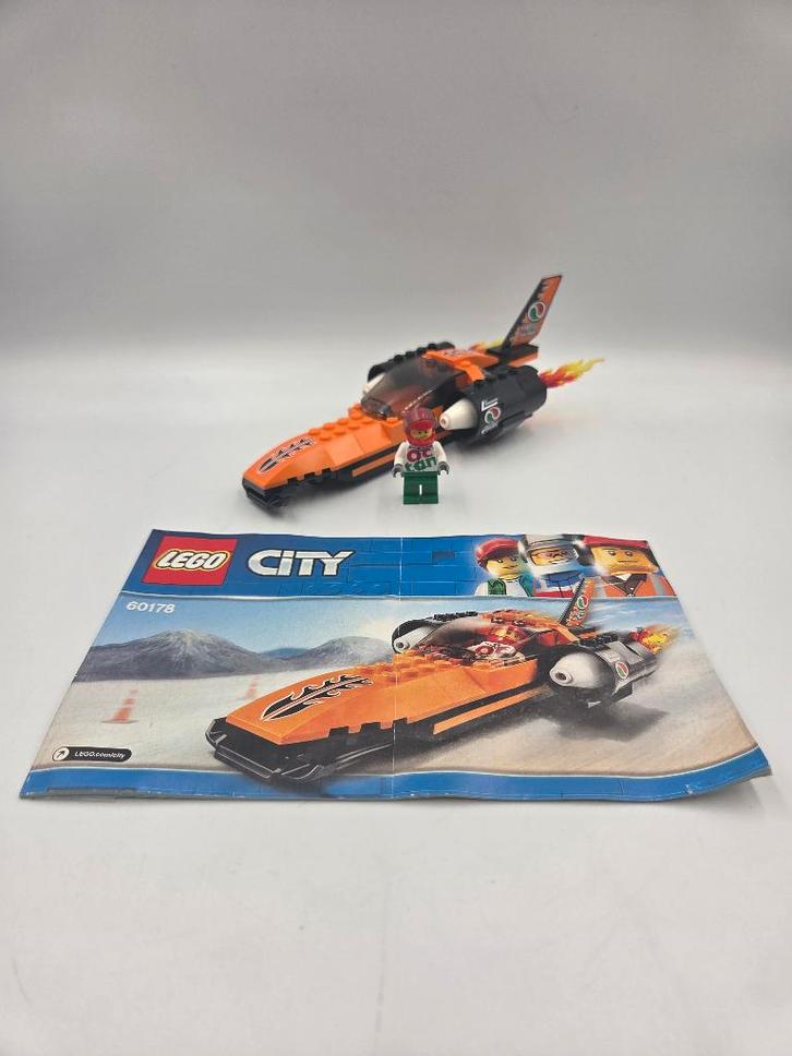 Lego City 60178 speed record car, Kinderen en Baby's, Speelgoed | Duplo en Lego, Zo goed als nieuw, Lego, Complete set, Ophalen of Verzenden