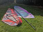 Voiles windsurf + mât + wishbone, Watersport en Boten, Windsurfen, Ophalen, Gebruikt, Mast, Minder dan 5 m²