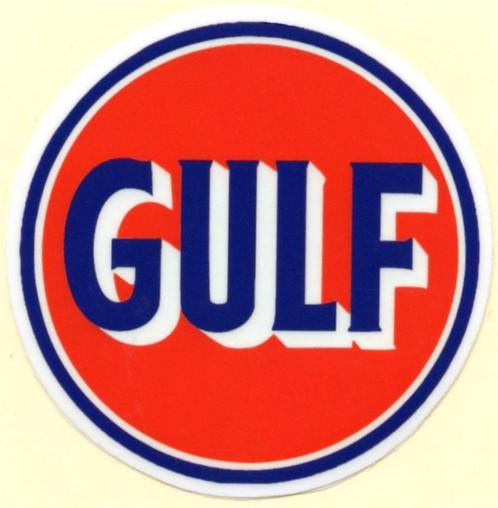 Gulf sticker #4, Motoren, Accessoires | Stickers, Verzenden