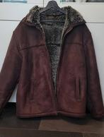 Jas heren daim met bont uitvoering M/L, Kleding | Heren, Jassen | Winter, Ophalen of Verzenden, Zo goed als nieuw, Maat 48/50 (M)